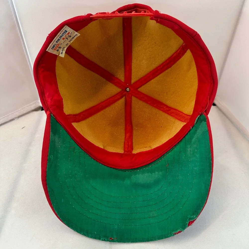 Vintage GMC Trucks Hat Cap Red Embroidered Logo Snapback Adjustable‎ Mens - Picture 9 of 13